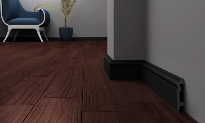 Listwa przypodłogowa DECO P8019B czarna