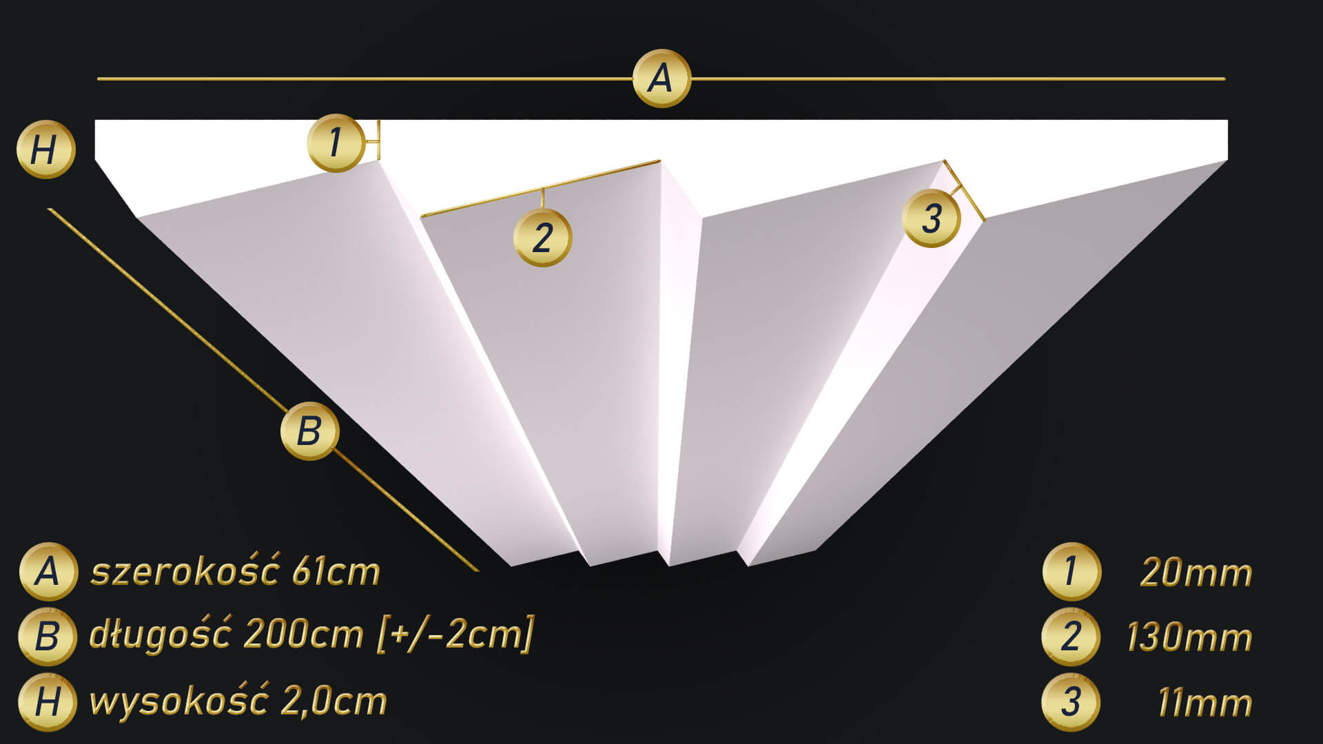 Panel sufitowy 3D PS-6 - obrazek 2